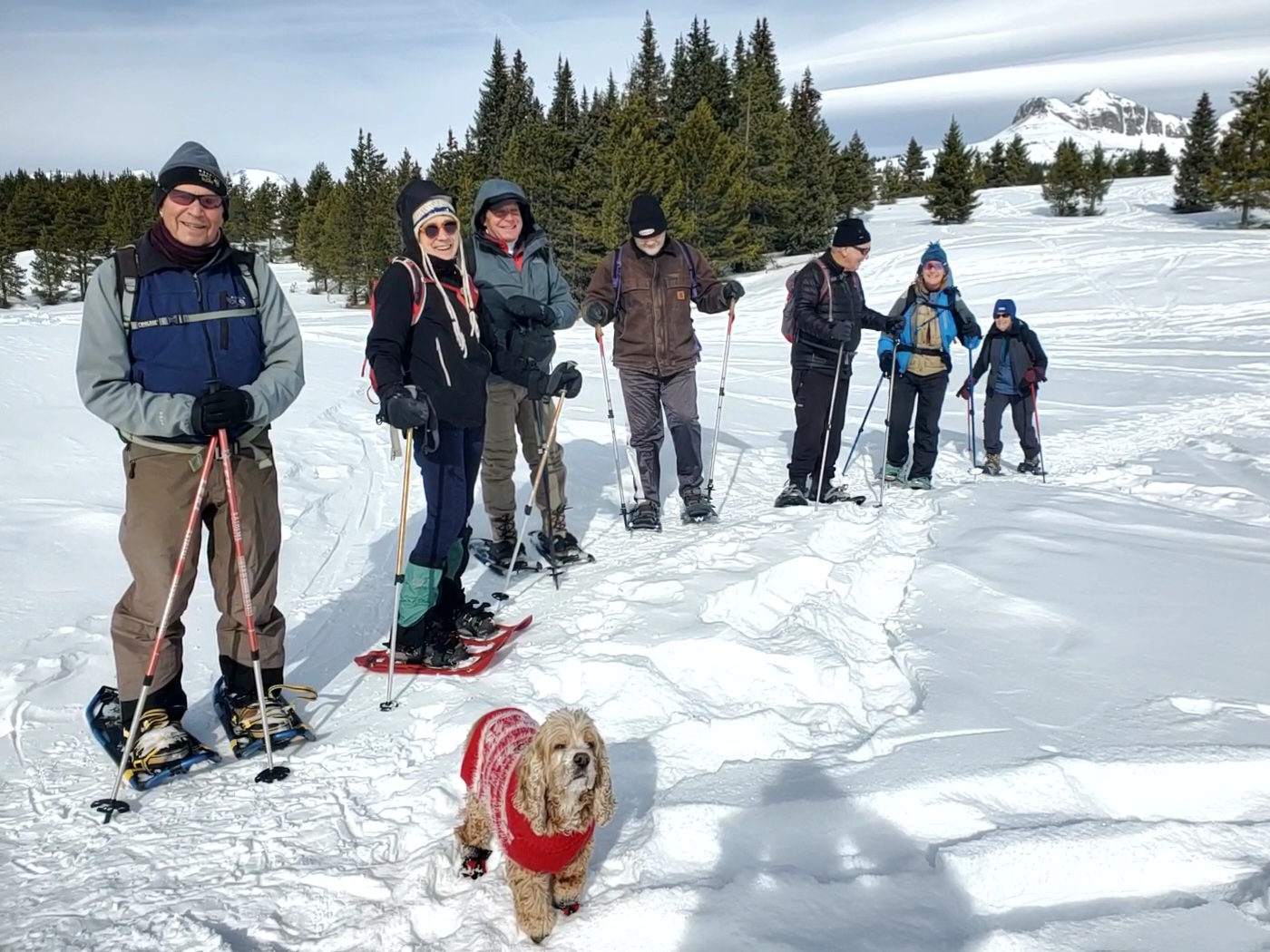 Photos from the Snowshoe Hike led by the POPs Group last Saturday, January 25